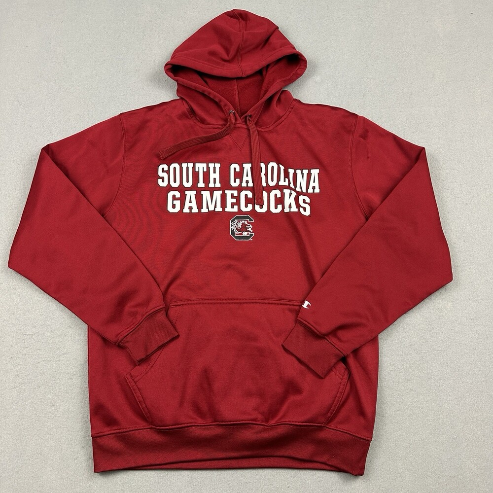 South Carolina Gamecocks Hoodie Men Medium Red Champion Sweatshirt NCAA M